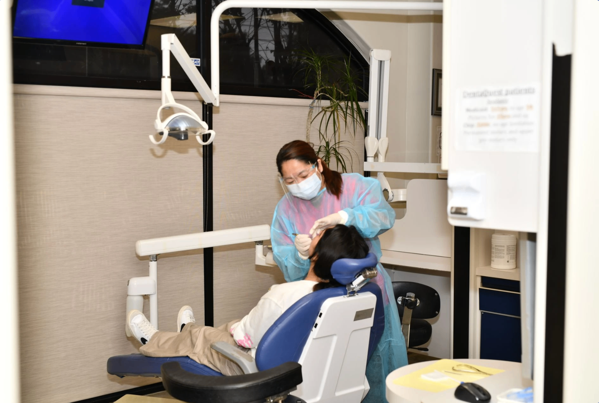 Modern treatment room at Discovery Dental